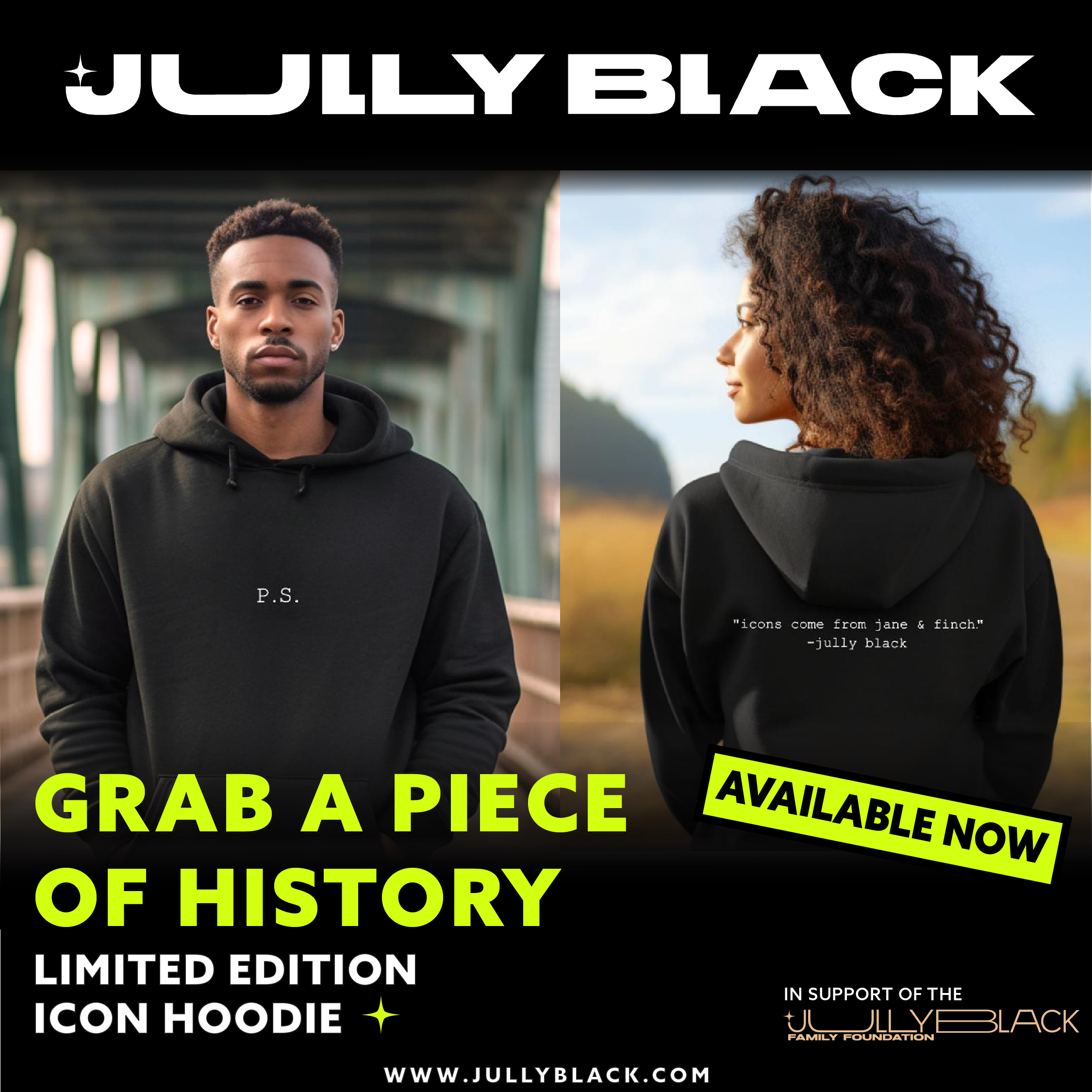 Jully Black Icons Hoodie The Power of Step
