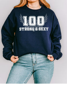 100SAS Crew Neck Sweater